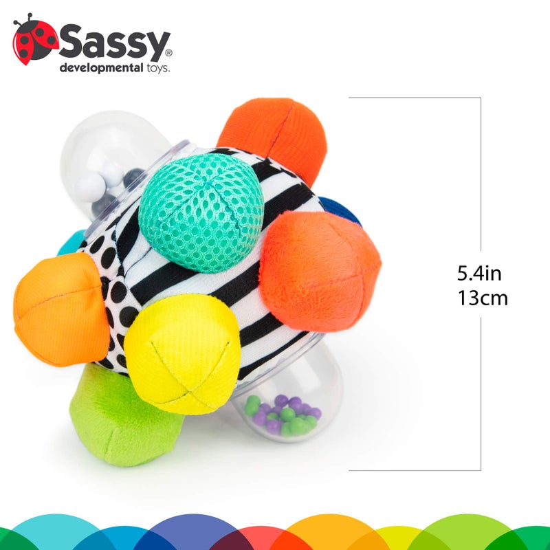 Sassy Developmental Bumpy Ball, Easy to Grasp Bumps Help Develop Motor Skills, Ages 6+ Months - Image 5