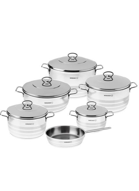 Korkmaz Astra Stainless Steel Cookware Set 11 pieces