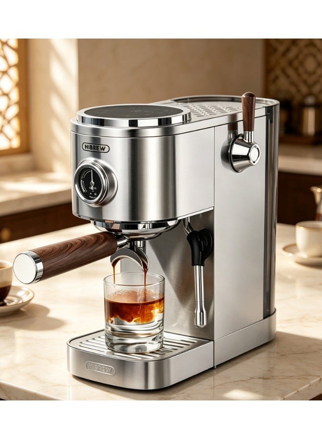 HiBREW Semi-automatic Espresso Coffee Machine 3 Level Temperature Adjustable Cold/Hot 20Bar Coffee Maker Cappuccino H13 - Image 1