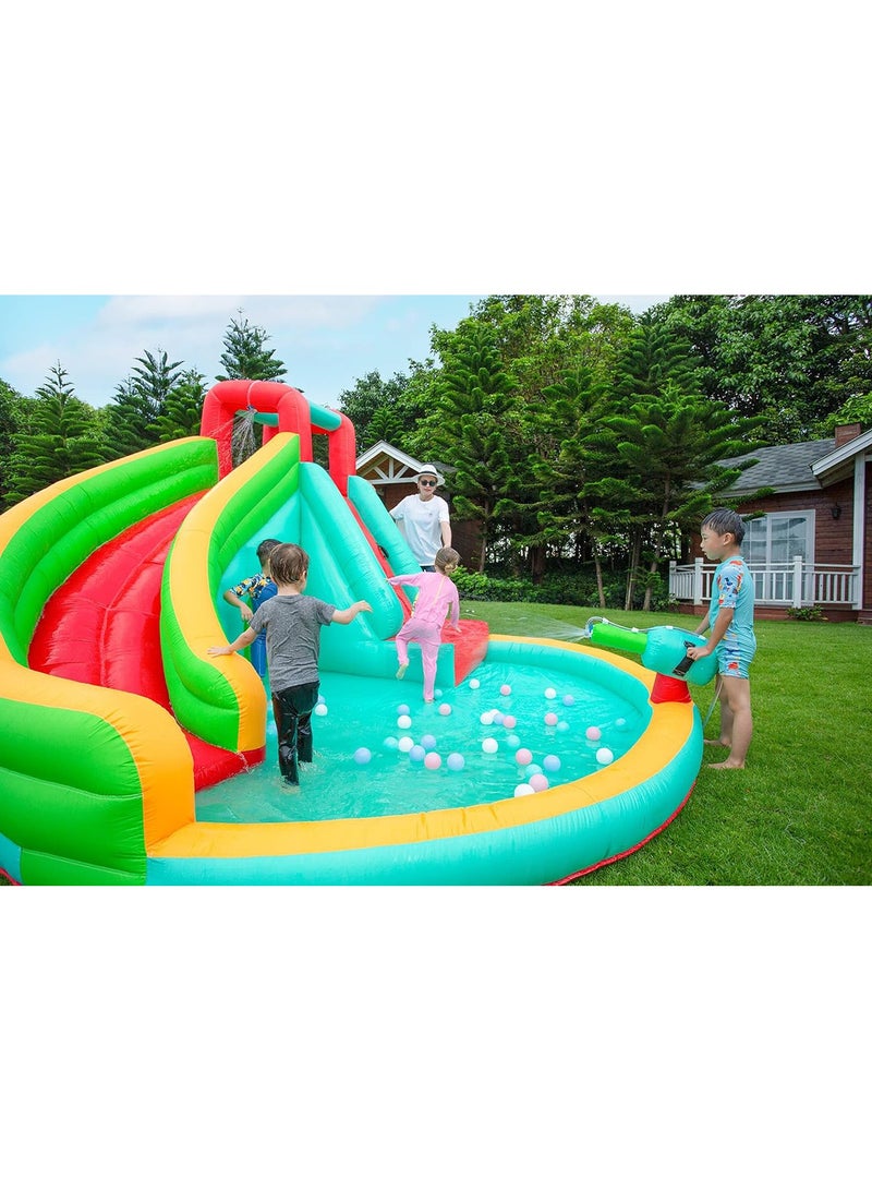 Inflatable Twin Water Slide with tunnel for Kids Outdoor Play  - Image 3