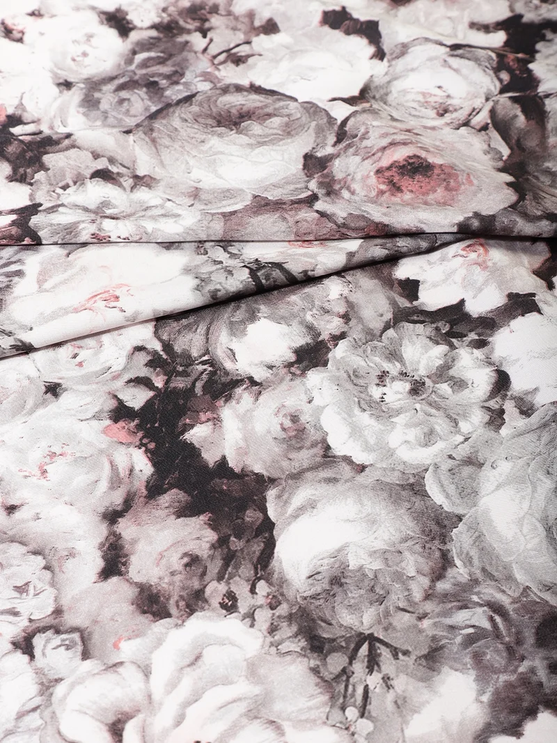 أيه كيه إس Watercolor Floral Fabric - One Meter