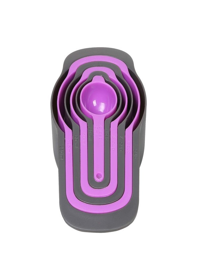 purplechef مجموعة أدوات مطبخ سيليكون قابلة للطي من PurpleChef مكونة من 10 قطع، تشمل مصفاة، وعاء خلط، لوح تقطيع، وأكواب قياس، توضع فوق حوض المطبخ. - Image 4
