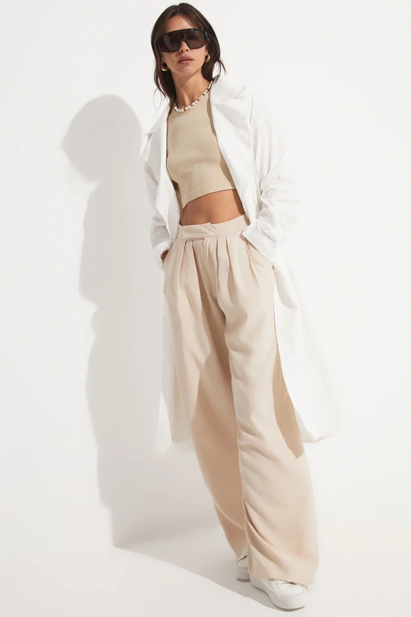 JUNE Tie Detail Trench Coat