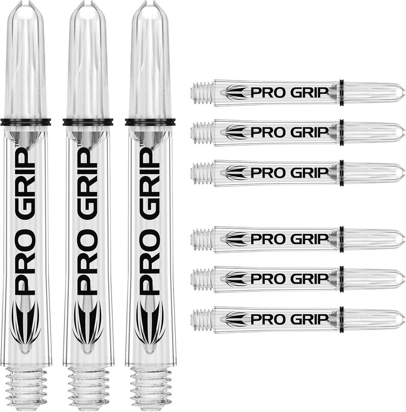 Target Darts أعمدة برو جريب - مجموعة من 9 | 3 أحجام (قصير، متوسط، متوسط)، 12 لون | أعمدة السهام، ملحقات السهام الاحترافية، مجموعة أعمدة 2BA مع حلقات - Image 1