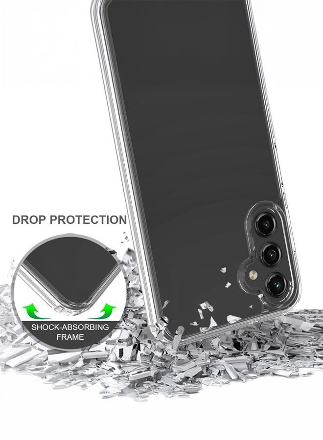 Tersely Crystal Clear Case Cover for Samsung Galaxy A55 2024, Hard Back Slim Shockproof Bumper, Non-Yellowing, Wireless Charging Compatible for Samsung Galaxy A55 6.5 inch - Image 2