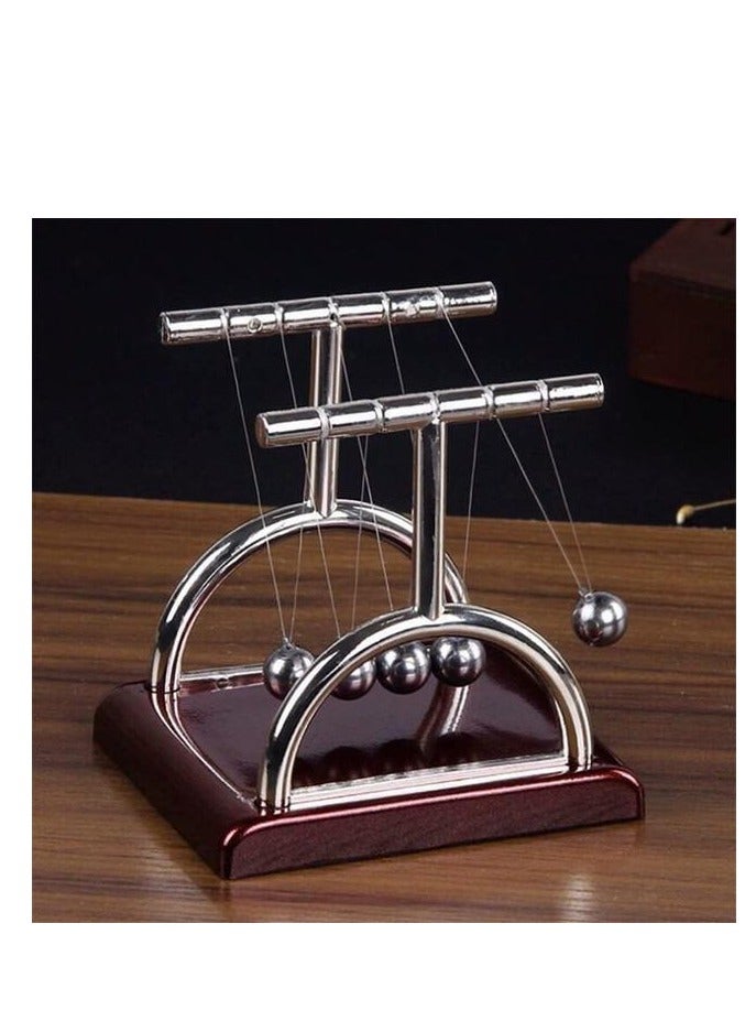 بندول كرة توازن مهد نيوتن - أحمر غامق - Image 1