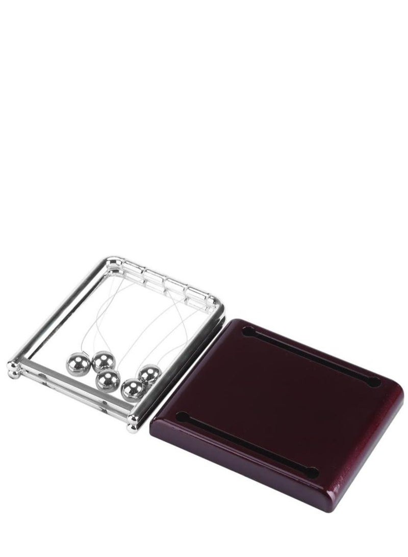 بندول كرة توازن مهد نيوتن - أحمر غامق - Image 3