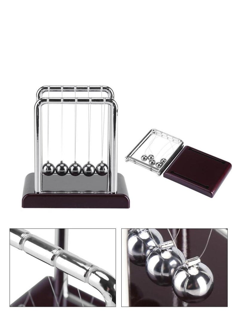 بندول كرة توازن مهد نيوتن - أحمر غامق - Image 4