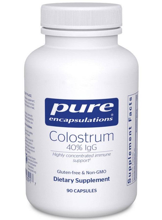 Pure Encapsulations Colostrum ; 40% Igg Highly Concentrated Immune Support ; 90 Capsules - Image 2