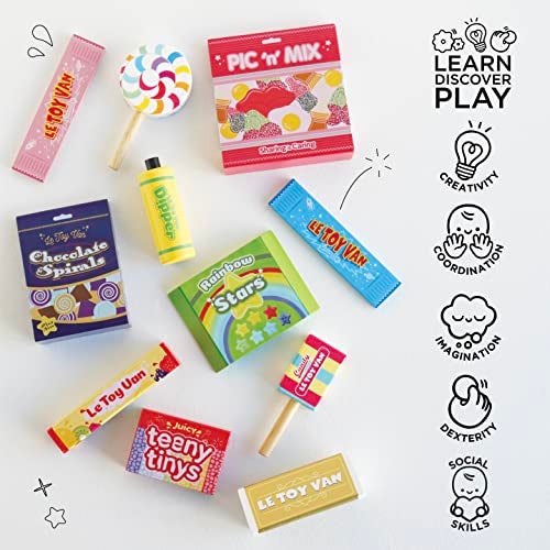 Le Toy Van - Pretend Play Wooden Candy Play Food Set | Kids Role Play Wooden Food Toy | Great As a Gift - Suitable for 2 Years + (TV335) - Image 3