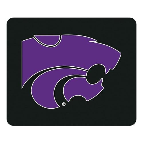 OTM Essentials Kansas State University Standard Fabric Mouse Pad, Desk Accessories, Standard Fabric Gaming Mouse Pad, Classic V2, Black - Image 1