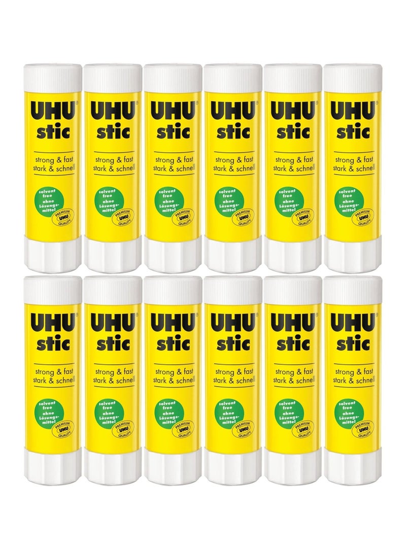 UHU 12-Piece Glue Stick 40gram Content  - Image 1
