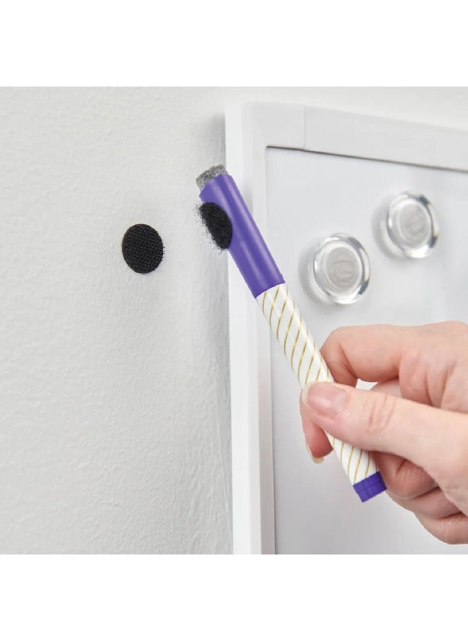 Wrap-It Storage Adhesive Backed Hook and Loop 'Em Dots Fasteners Black 0.75 Inch 450-D-75BL  - Image 4