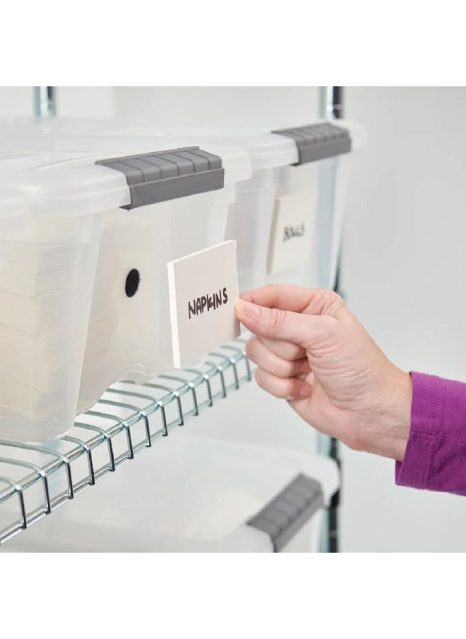 Wrap-It Storage Adhesive Backed Hook and Loop 'Em Dots Fasteners Black 0.75 Inch 450-D-75BL  - Image 2