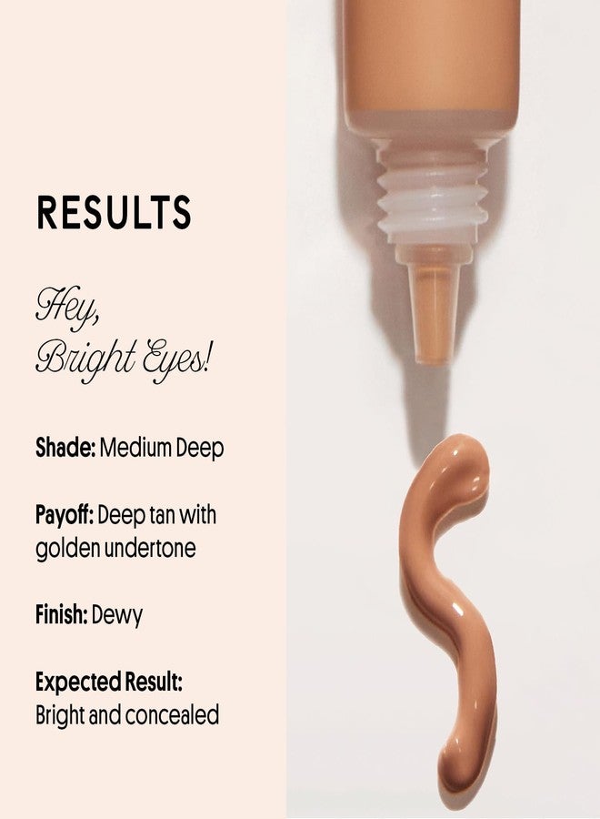 Winky Lux Peeper Perfect Under Eye Concealer, Makeup & Brightener, Full Coverage Concealer for Dark Circles, Color Corrector & Eye Primer, Collagen & Hyaluronic Acid (Deep) - Image 4