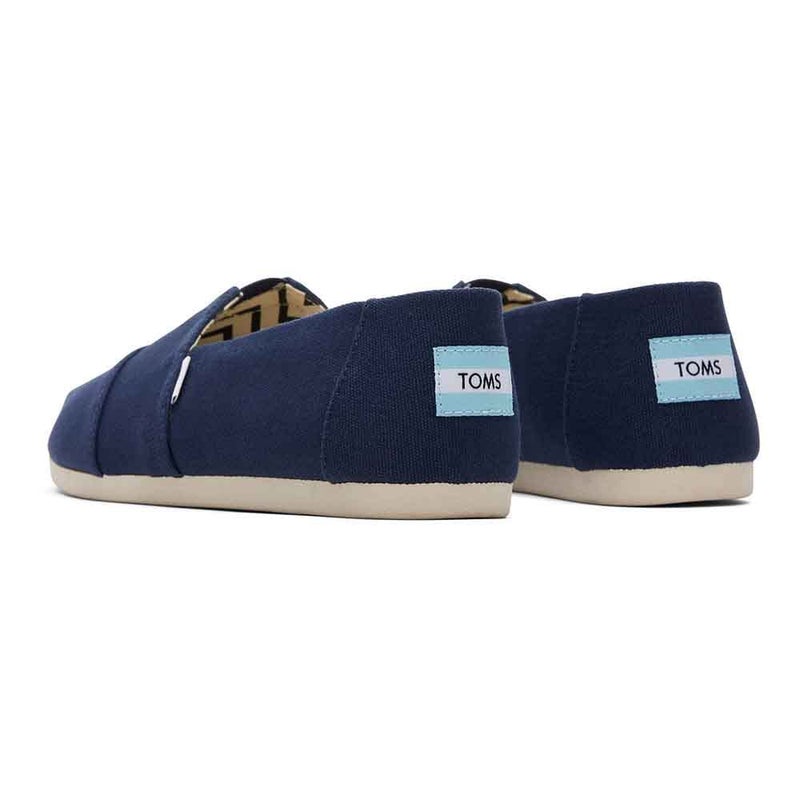 TOMS Men's Alpargata Loafer Flat, Navy Recycled Cotton Canvas, 10 - Image 3