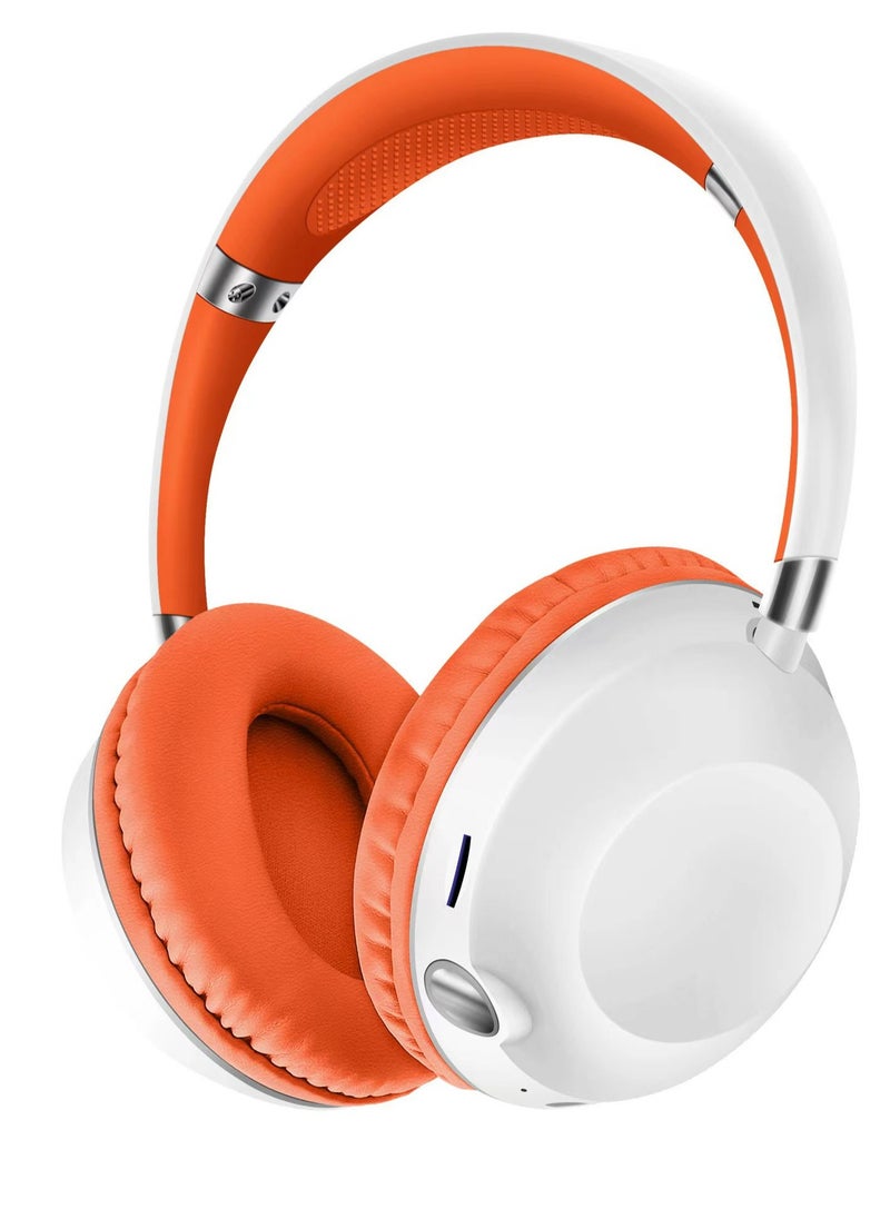 GULFLINK 400mah Bluetooth Wireless Headphones for Teens Adults Orange  - Image 1