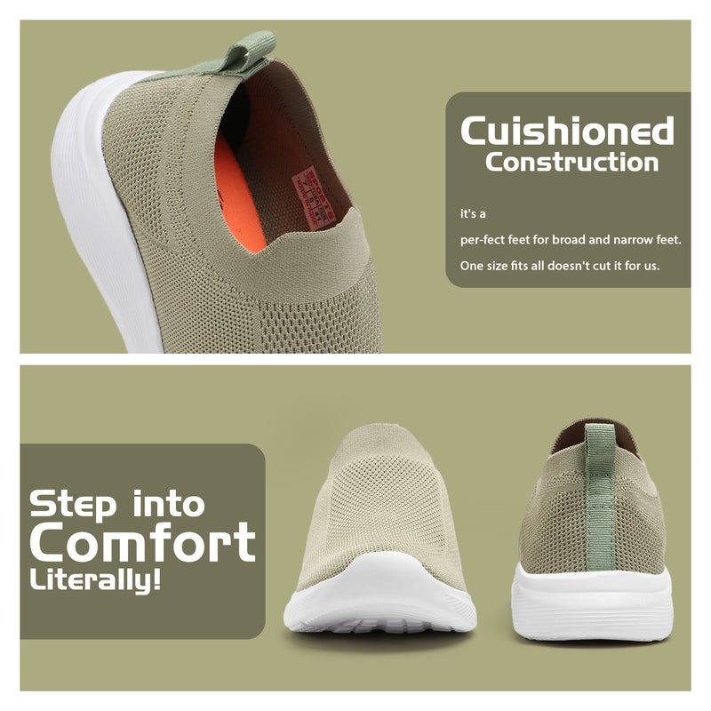 Face أحذية رياضية مبطنة للرجال بلون بيستا - Image 1