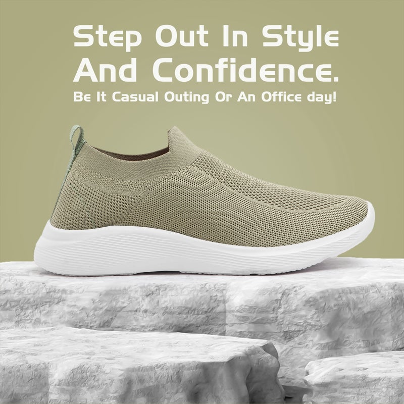 Face أحذية رياضية مبطنة للرجال بلون بيستا - Image 2