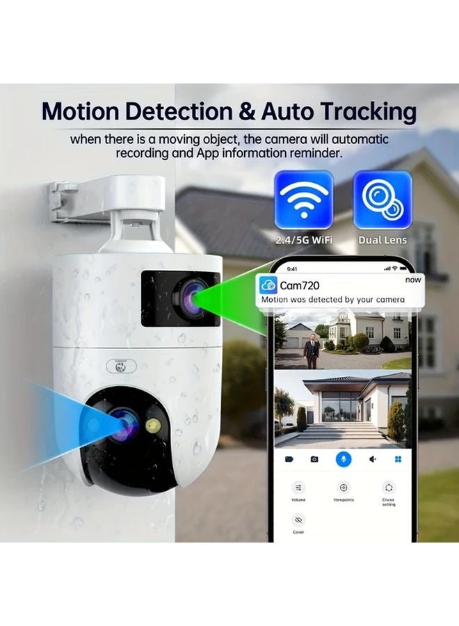 ER7TE Color 3MP Full HD Outdoor Security Camera 5G WiFi Auto Tracking Motion Detection - Image 2