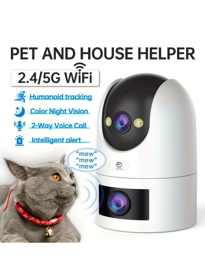 ER7TE Color 3MP Full HD Outdoor Security Camera 5G WiFi Auto Tracking Motion Detection - Image 4