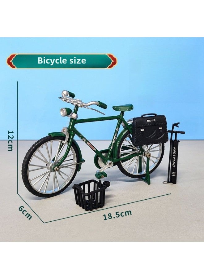 Loquat 【DIY Assembly】 Postal Car 28 Big Bar Bicycle Alloy Model Assembly Toy Ornaments Car Model Net Red-Color:Car Light Version 【bag】 Assembled Black + Tools + Accessories - Image 4