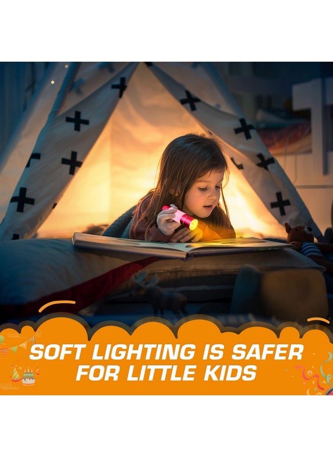 EverBrite EverBrite 6-Pack Mini Flashlights, Glow in Dark Flashlights, Aluminum LED Flashlights Party Favors Assorted Colors for Camping, Hiking, Indoor, 18XAAA Batteries Included  - Image 4