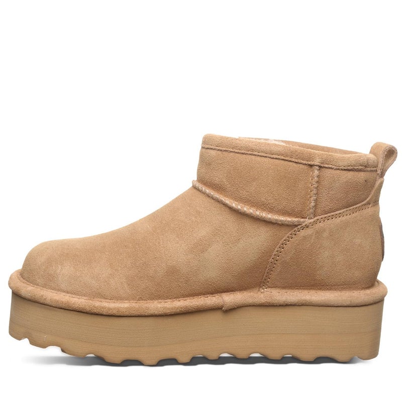 BEARPAW Retro Shorty Boots for Women Iced Coffee Solid Size 7 | Comfortable Warm Wool Lining | Women's Winter Ankle Boots - Image 4