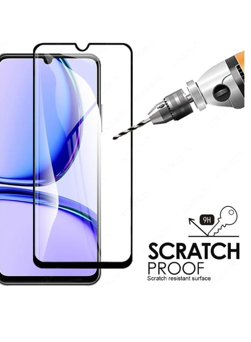 ACLIX Screen Protector for Realme C53 4G / Realme Narzo N53 Tempered Glass Screen Protector full Glue Edge to Edge Screen Glass Anti-shatter 9H Hardness Scratch Proof Compatible for Realme C53 - Image 2