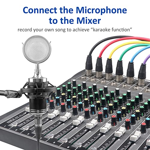 DREMAKE 50 Ft XLR to Speaker Cable - M to F Patch Cord for Microphone, Recording & Live Sound - Blue - Image 4