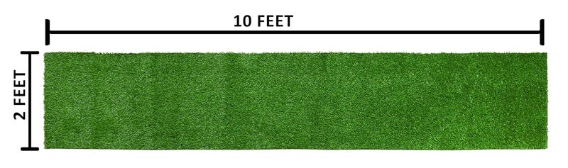 ENYRA Enyra Anti Slip Gel Back Artificial Grass Mat for Bedroom Living Room Indoor Outdoor Home Decoration 2x10 Feet - Image 2