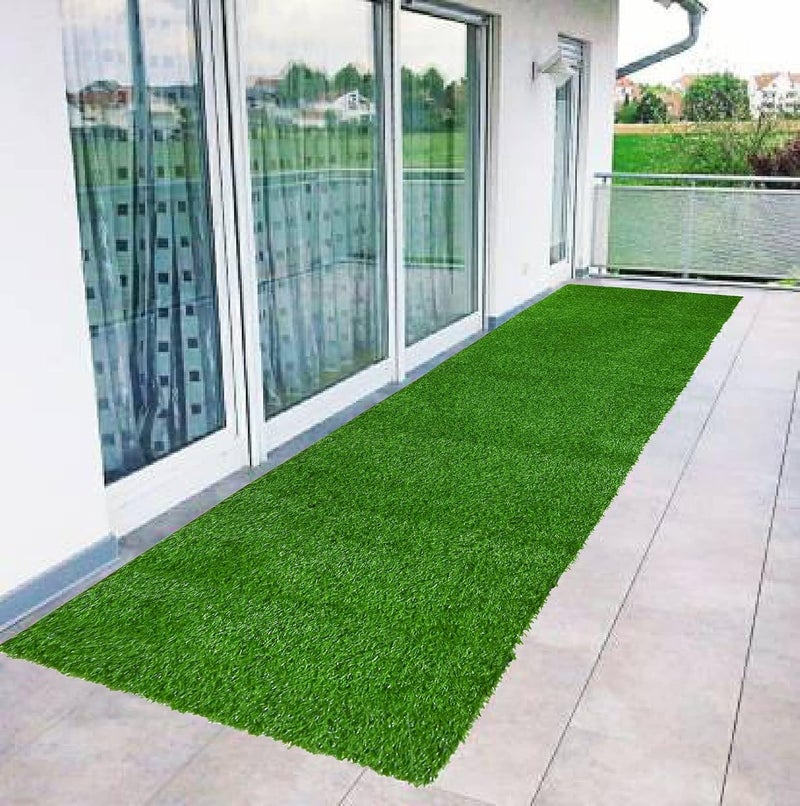 ENYRA Enyra Anti Slip Gel Back Artificial Grass Mat for Bedroom Living Room Indoor Outdoor Home Decoration 2x10 Feet - Image 1