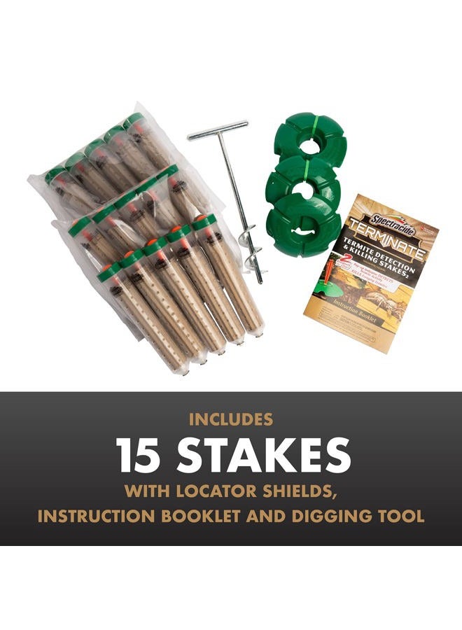 Spectracide Terminate Termite Detection & Killing Stakes, Kills Foraging Termites, Detects Termite Activity, 15 Count - Image 4