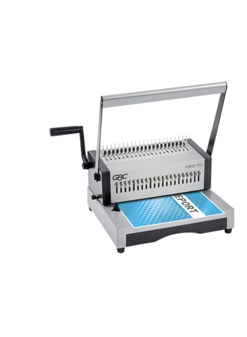 GBC Comb Binding Machine CB25 PRO, 25 Sheets Punch Capacity, 500 Sheets Binding Capacity, A4 - Image 1