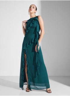 Ruffle Detailed Side Slit Maxi Dress - pzsku/Z4CF8657589860433451BZ/45/_/1741064452/6b0e056e-9d5c-4318-9d0a-5e8136a7a605