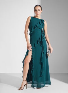 Ruffle Detailed Side Slit Maxi Dress - pzsku/Z4CF8657589860433451BZ/45/_/1741064457/6dfbf745-d461-449c-a8c5-1192ae213aae