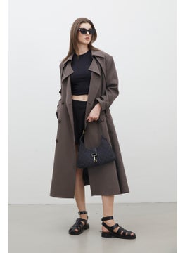 Manuka Paris Oversize Double Breasted Trench Coat Mink  - Image 2