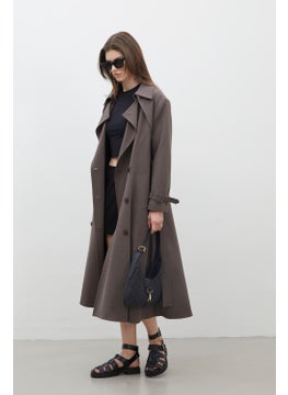 Manuka Paris Oversize Double Breasted Trench Coat Mink  - Image 4