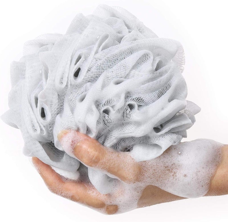 BTYMS Bath Sponge Shower Loofahs (60g/pcs) Mesh Pouf Bath Scrunchies Body Wash Puff Pack of 4 - Image 2