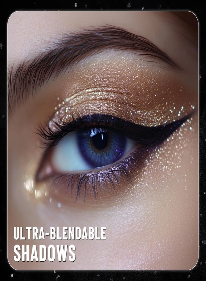 UCANBEMAKEUP Baked Eyeshadow Makeup Palette - 16 Pigmented Soft Neutrals, Earth Tones & Smoky Shades with Glitter, Matte & Metallic Finishes, Long-Wear Blendable Eye Shadow Make Up Pallet for All Skin Tones - Image 4