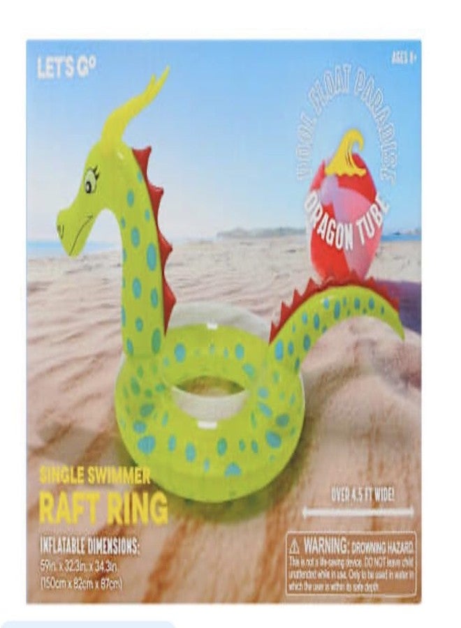 Dragon Pool Float - Inner Tube Blow Up - Inflatable - 59in x 32.3in x 34.3in - Image 2