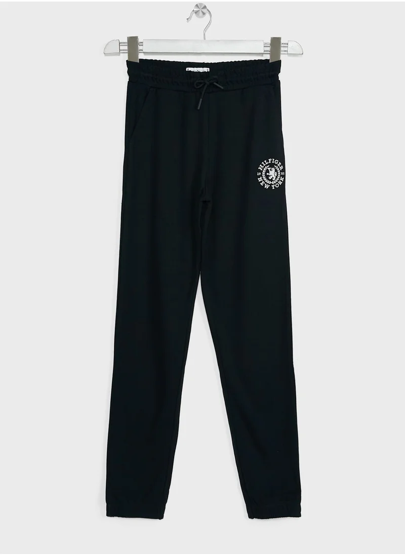 TOMMY HILFIGER Youth Crest Logo Sweatpants