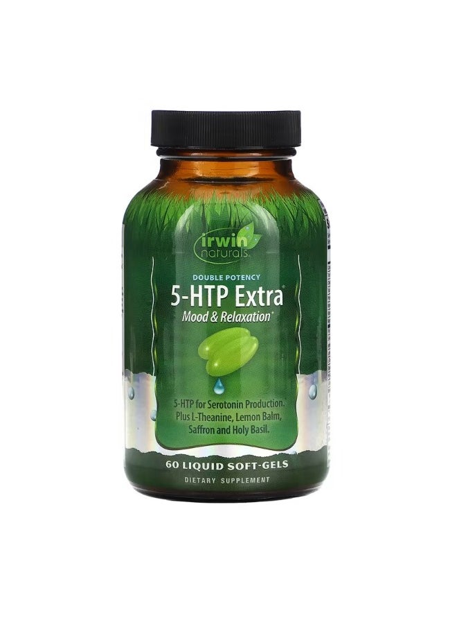 Irwin Naturals Double Potency 5HTP Extra 60 Liquid SoftGels  - Image 1