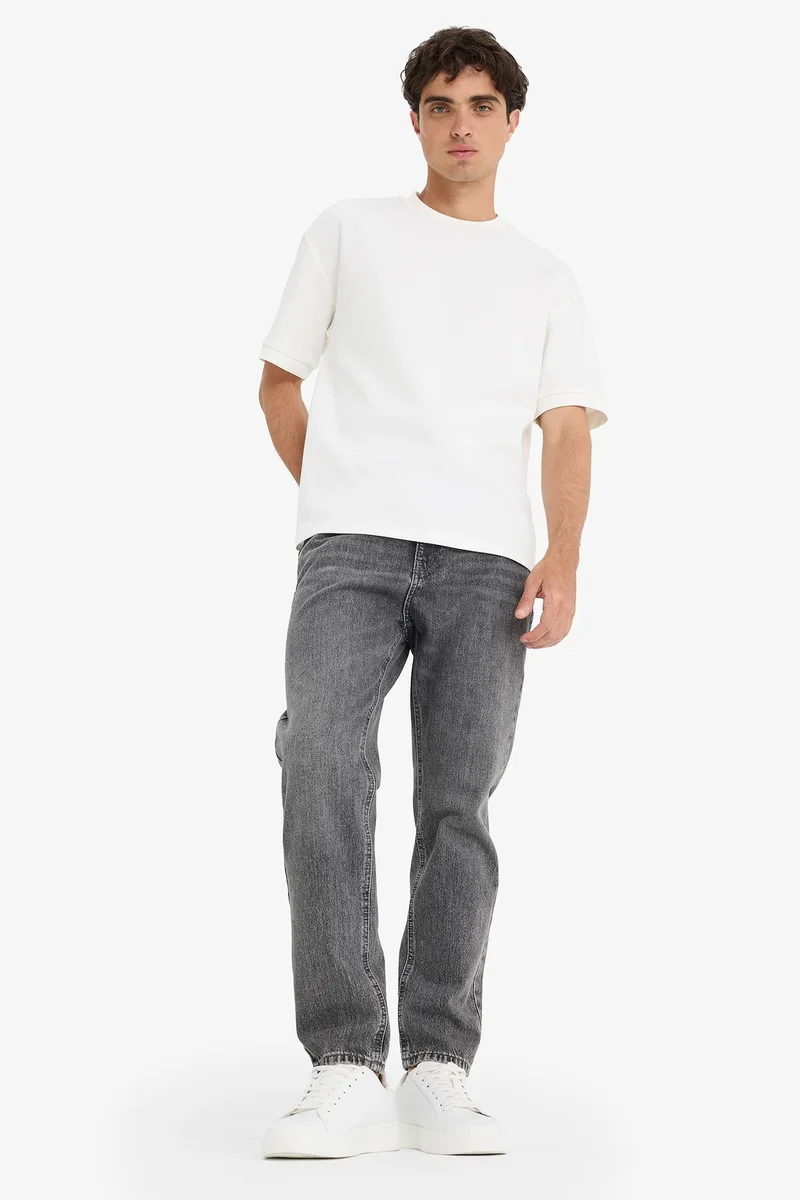 Defacto  Cotton 90's Slim Fit High Waist Skinny Leg Jeans for Men | Best Price UAE