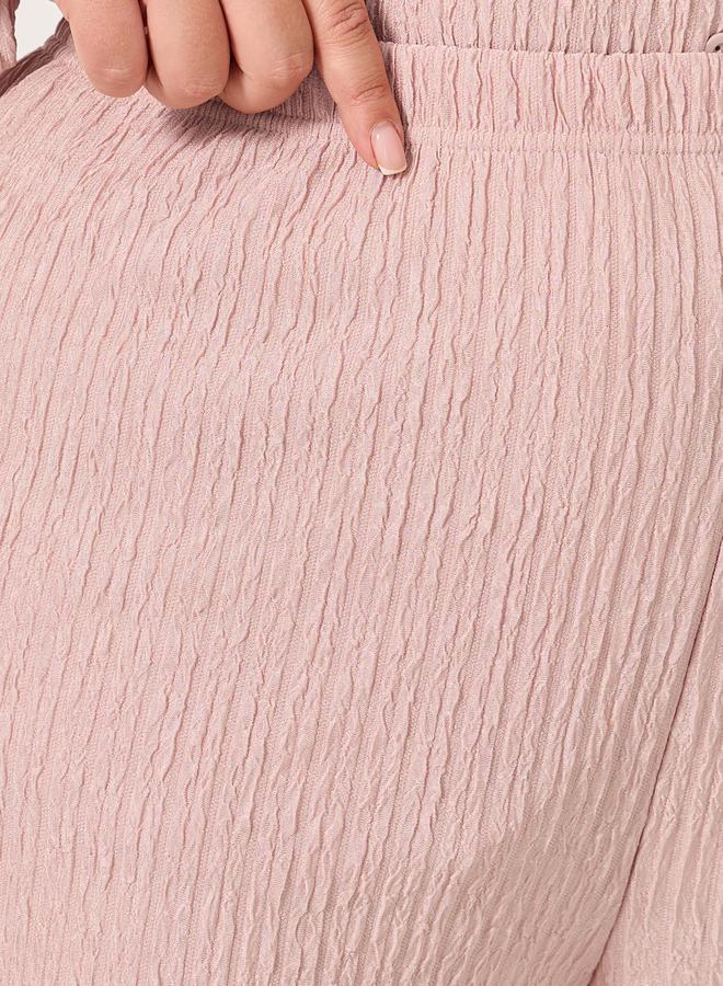 ستايلي بنطلون واسع الساق بنقوش بارزة بمقاس كبير - Image 3