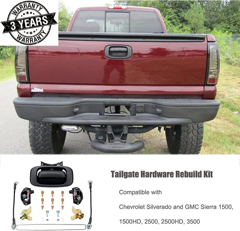 Gelessy Tailgate Hardware Rebuild Kit for Chevrolet Silverado and GMC Sierra (1999-2006) - Image 2
