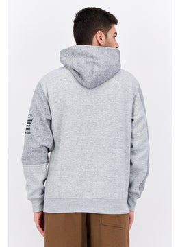 Champion Champion x MLB Men Sportswear Fit Long Sleeve Outdoor Hoodie, Heather Grey  - Image 3