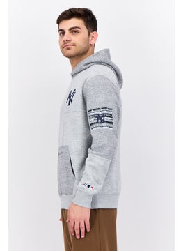 Champion Champion x MLB Men Sportswear Fit Long Sleeve Outdoor Hoodie, Heather Grey  - Image 2