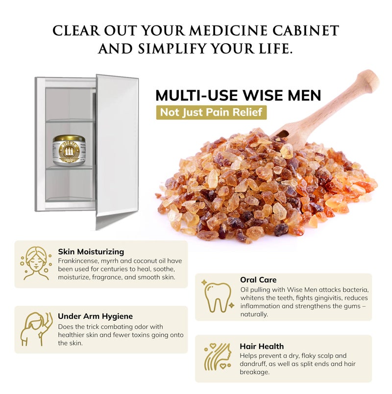 Wise Men Healing Balm with Myrrh and Frankincense Essential Oils for Soothing Nerve Relief Massage - Image 5