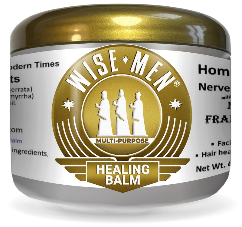 Wise Men Healing Balm with Myrrh and Frankincense Essential Oils for Soothing Nerve Relief Massage - Image 1